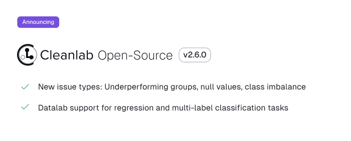 What is new in cleanlab v2.6.0