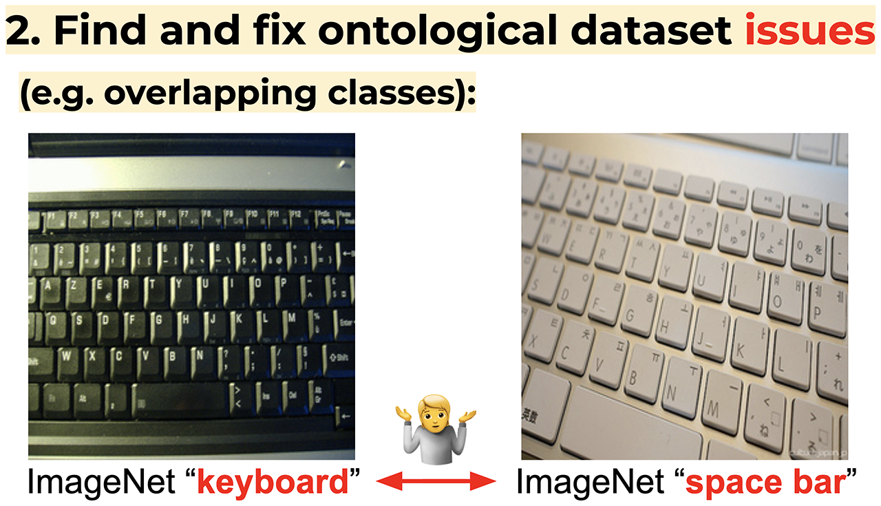 Find and fix ontological dataset issues